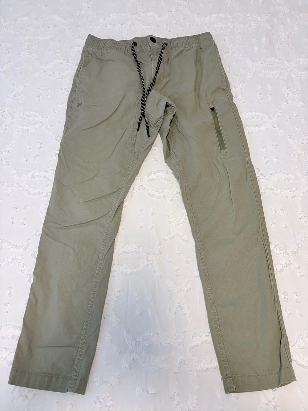 Hurley Olive Green Cargo Drawstring Pants